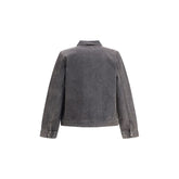 7FOR Gray Cotton Denim Jacket